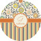 Swirls, Floral & Stripes Multipurpose Round Labels - 4" (Personalized)