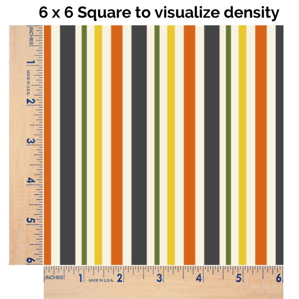 Swirls, Floral & Stripes 6x6 Swatch of Fabric