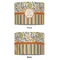 Swirls, Floral & Stripes 8" Drum Lampshade - APPROVAL (Fabric)