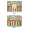 Swirls, Floral & Stripes 8" Drum Lampshade - APPROVAL (Poly Film)