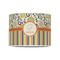 Swirls, Floral & Stripes 8" Drum Lampshade - FRONT (Poly Film)