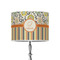Swirls, Floral & Stripes 8" Drum Lampshade - ON STAND (Poly Film)