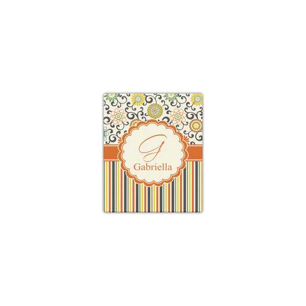 Custom Swirls, Floral & Stripes Canvas Print - 8x10 (Personalized)