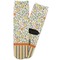 Swirls, Floral & Stripes Adult Crew Socks - Single Pair - Front and Back