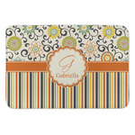 Swirls, Floral & Stripes Anti-Fatigue Kitchen Mat (Personalized)