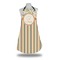 Swirls, Floral & Stripes Apron w/ Name and Initial