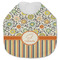 Swirls, Floral & Stripes Jersey Knit Baby Bib w/ Name and Initial