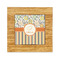 Swirls, Floral & Stripes Bamboo Trivet with 6" Tile - FRONT