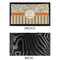 Swirls, Floral & Stripes Bar Mat - Small - APPROVAL