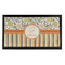 Swirls, Floral & Stripes Bar Mat - Small (Personalized)