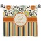Swirls, Floral & Stripes Full Print Bath Towel (Personalized)