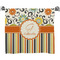 Swirls, Floral & Stripes Bath Towel (Personalized)