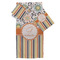 Swirls, Floral & Stripes Bath Towel Sets - 3-piece - Front/Main