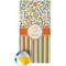 Swirls, Floral & Stripes Beach Towel (Personalized)