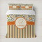 Swirls, Floral & Stripes Bedding Set- Queen Lifestyle - Duvet