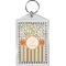 Swirls, Floral & Stripes Bling Keychain (Personalized)