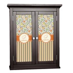 Swirls, Floral & Stripes Cabinet Decal - Large (Personalized)