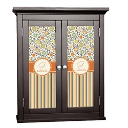 Swirls, Floral & Stripes Cabinet Decal - Small (Personalized)