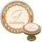 Swirls, Floral & Stripes Cabinet Knob - Gold (Personalized)