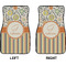 Swirls, Floral & Stripes Car Mat Front - Approval