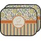 Swirls, Floral & Stripes Car Floor Mats (Back Seat) (Personalized)