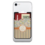 Swirls, Floral & Stripes 2-in-1 Cell Phone Credit Card Holder & Screen Cleaner (Personalized)