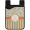 Swirls, Floral & Stripes Cell Phone Credit Card Holder