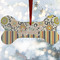Swirls, Floral & Stripes Ceramic Dog Ornaments - Parent