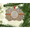 Swirls, Floral & Stripes Christmas Ornament (On Tree)