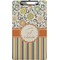 Swirls, Floral & Stripes Clipboard (Legal Size) (Personalized)