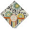 Swirls, Floral & Stripes Cloth Napkins - Personalized Dinner (Folded Four Corners)