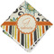 Swirls, Floral & Stripes Cloth Napkin w/ Name and Initial