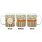 Swirls, Floral & Stripes Coffee Mug - 11 oz - White APPROVAL