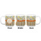 Swirls, Floral & Stripes Coffee Mug - 20 oz - White APPROVAL
