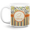 Swirls, Floral & Stripes Coffee Mug - 20 oz - White