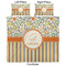Swirls, Floral & Stripes Comforter Set - King - Approval