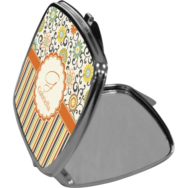 Swirls, Floral & Stripes Makeup Compact