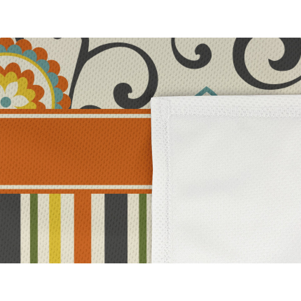 Swirls, Floral & Stripes Cooling Towel- Detail