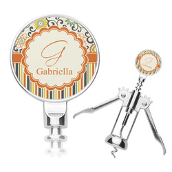 Swirls, Floral & Stripes Corkscrew (Personalized)