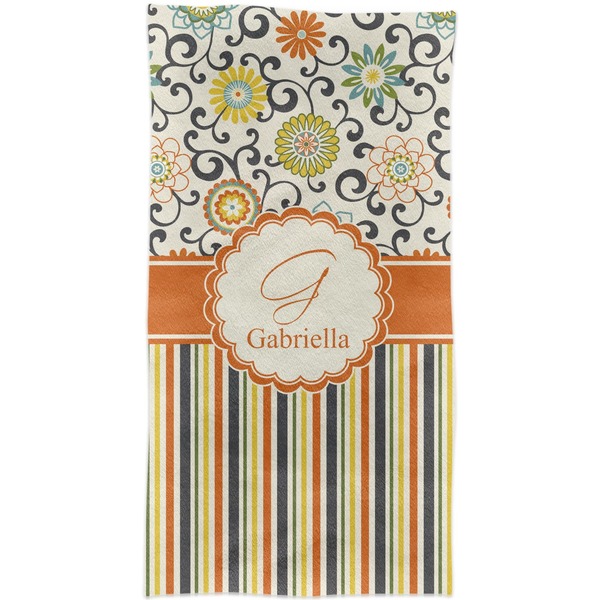 Swirls, Floral & Stripes Crib Comforter/Quilt - Apvl