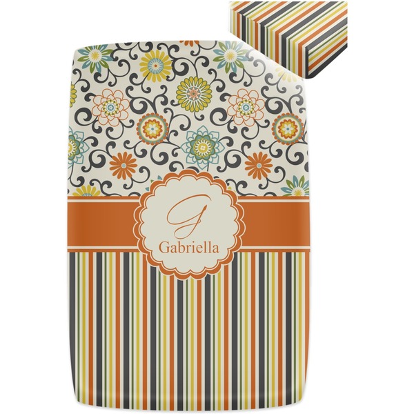 Swirls, Floral & Stripes Crib Fitted Sheet - Apvl