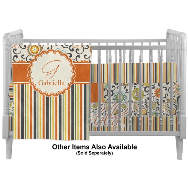 Swirls, Floral & Stripes Crib - Profile Sold Seperately
