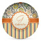 Swirls, Floral & Stripes DecoPlate Oven and Microwave Safe Plate - Main
