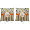 Swirls, Floral & Stripes Decorative Pillow Case - Approval