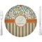 Swirls, Floral & Stripes 10" Glass Lunch / Dinner Plates - Single or Set (Personalized)
