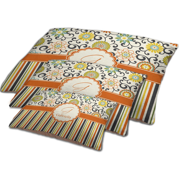 Swirls, Floral & Stripes Dog Beds - MAIN (sm, med, lrg)