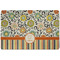 Swirls, Floral & Stripes Dog Food Mat w/ Name and Initial