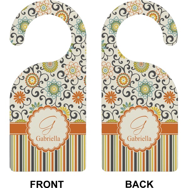 Swirls, Floral & Stripes Door Hanger (Approval)