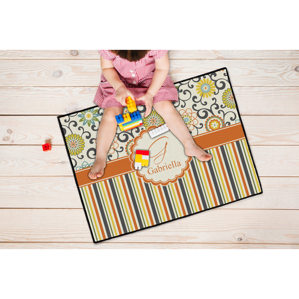 Swirls, Floral & Stripes Door Mats - LIFESTYLE kid