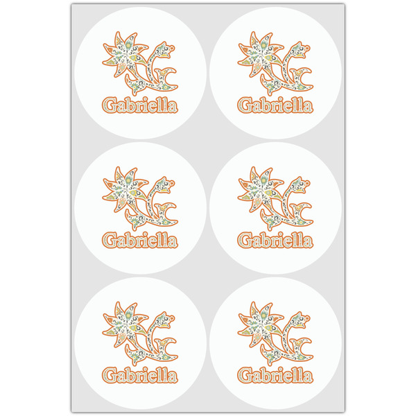 Swirls, Floral & Stripes Drink Topper - Large - Set of 6